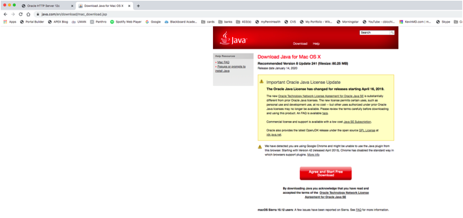 update java 1.8 mac